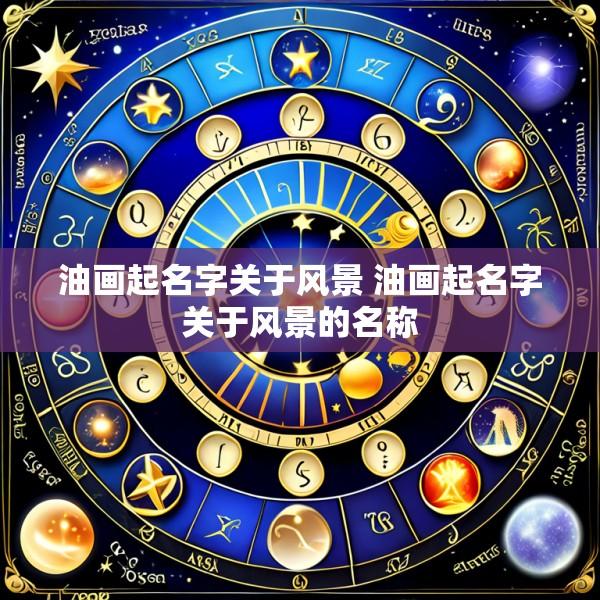 油画起名字关于风景 油画起名字关于风景的名称
