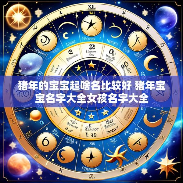 猪年的宝宝起啥名比较好 猪年宝宝名字大全女孩名字大全