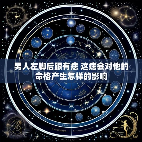 男人左脚后跟有痣 这痣会对他的命格产生怎样的影响