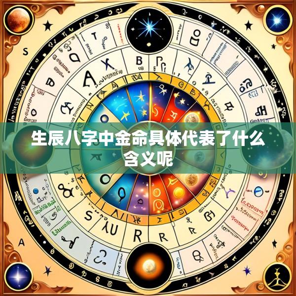生辰八字中金命具体代表了什么含义呢