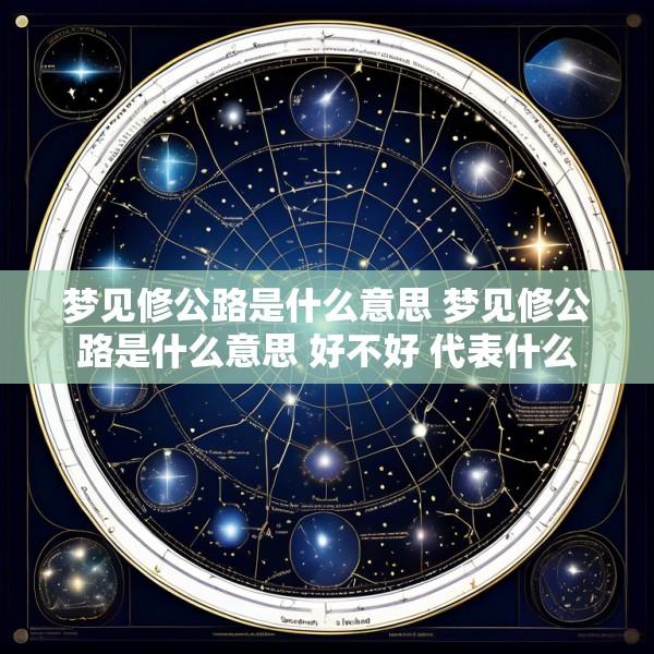 梦见修公路是什么意思 梦见修公路是什么意思 好不好 代表什么