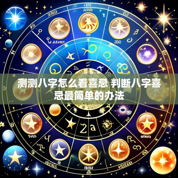 测测八字怎么看喜忌 判断八字喜忌最简单的办法