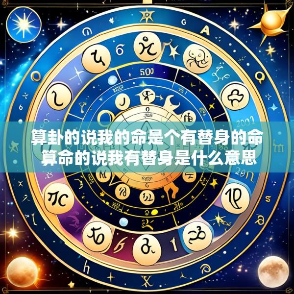 算卦的说我的命是个有替身的命 算命的说我有替身是什么意思