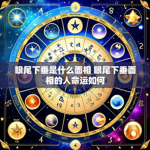 眼尾下垂是什么面相 眼尾下垂面相的人命运如何