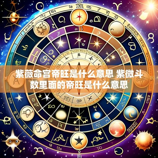 紫薇命宫帝旺是什么意思 紫微斗数里面的帝旺是什么意思