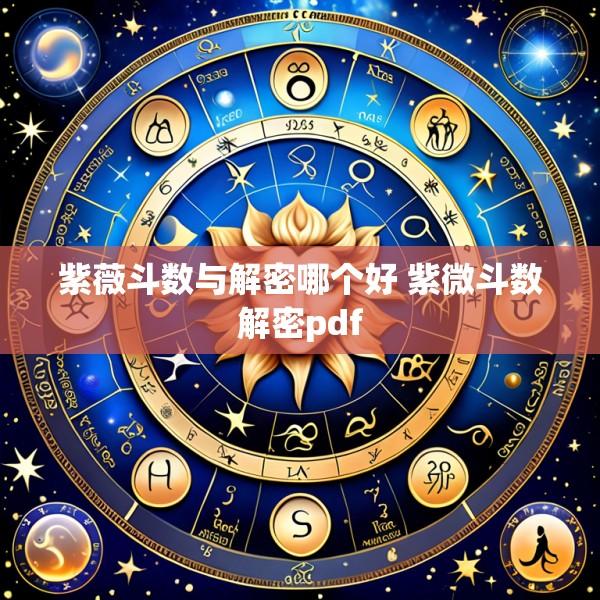 紫薇斗数与解密哪个好 紫微斗数解密pdf