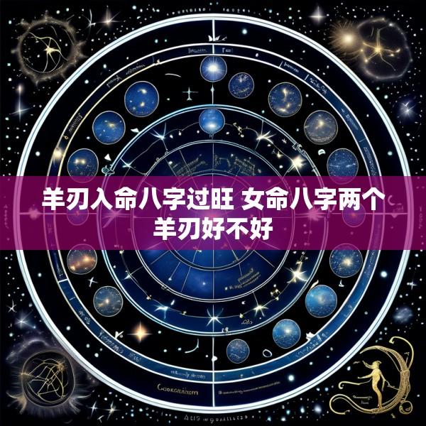 羊刃入命八字过旺 女命八字两个羊刃好不好