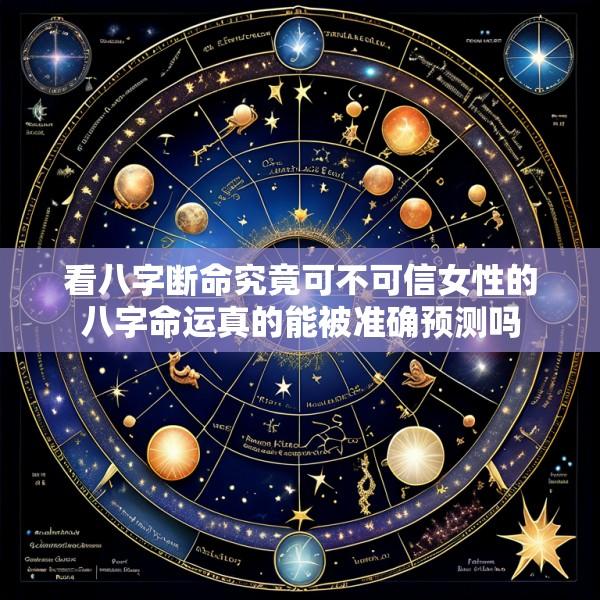 看八字断命究竟可不可信女性的八字命运真的能被准确预测吗