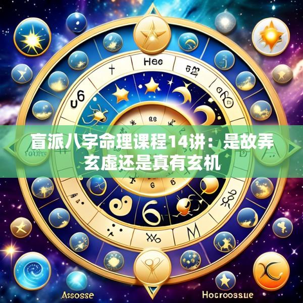 盲派八字命理课程14讲：是故弄玄虚还是真有玄机