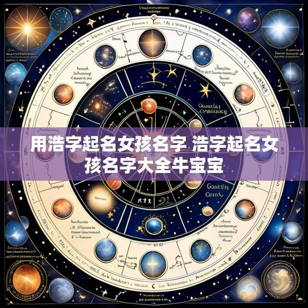 用浩字起名女孩名字 浩字起名女孩名字大全牛宝宝