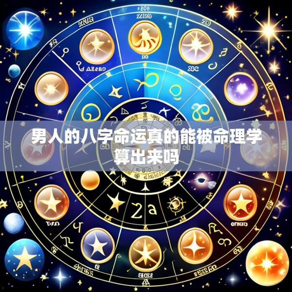男人的八字命运真的能被命理学算出来吗
