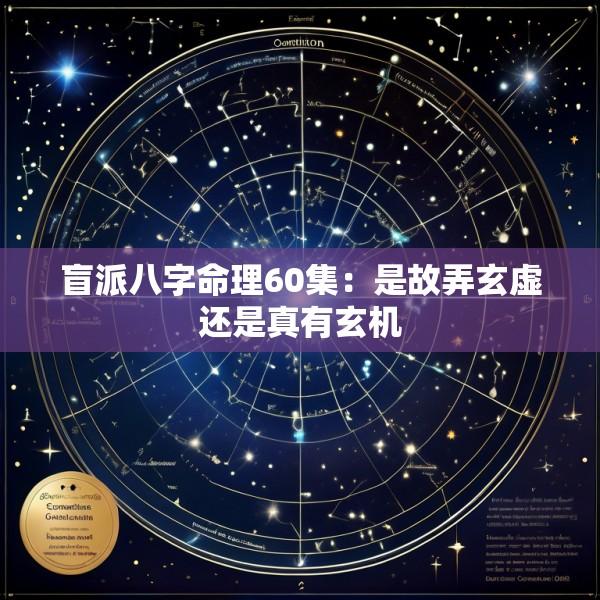 盲派八字命理60集：是故弄玄虚还是真有玄机
