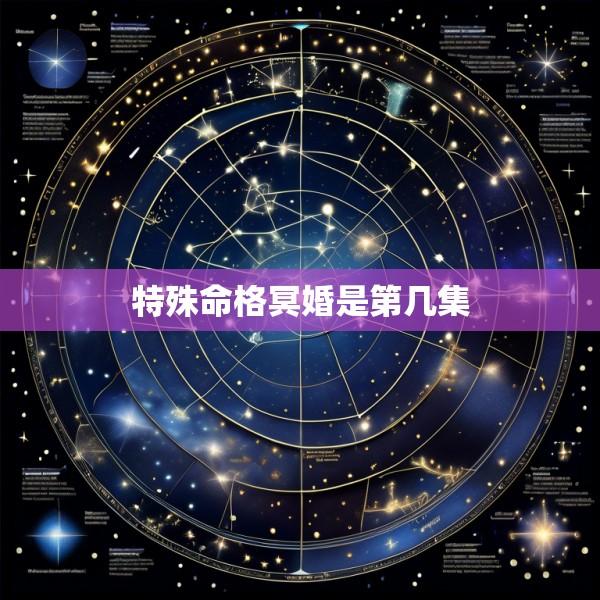 特殊命格冥婚是第几集