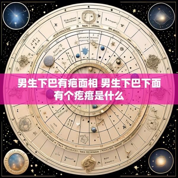 男生下巴有疤面相 男生下巴下面有个疙瘩是什么