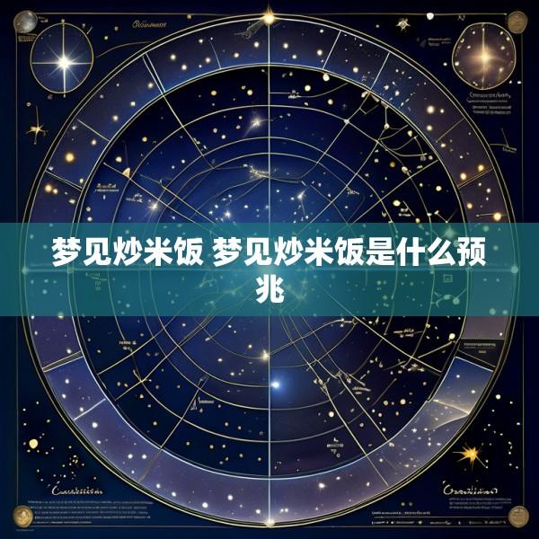 梦见炒米饭 梦见炒米饭是什么预兆