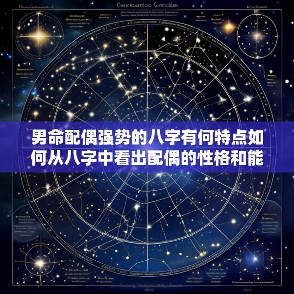 男命配偶强势的八字有何特点如何从八字中看出配偶的性格和能力