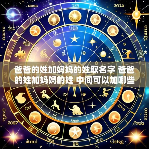 爸爸的姓加妈妈的姓取名字 爸爸的姓加妈妈的姓 中间可以加哪些字
