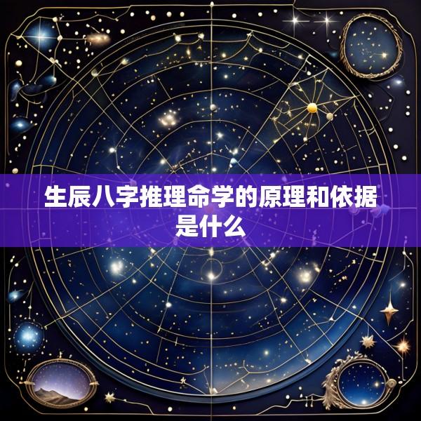 生辰八字推理命学的原理和依据是什么