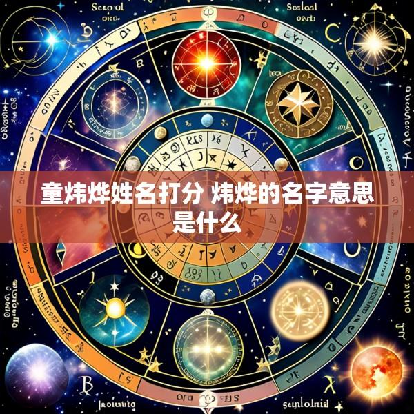 童炜烨姓名打分 炜烨的名字意思是什么