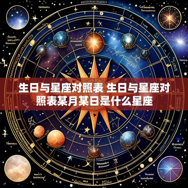 生日与星座对照表 生日与星座对照表某月某日是什么星座