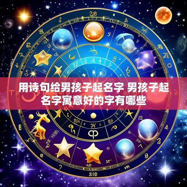 用诗句给男孩子起名字 男孩子起名字寓意好的字有哪些