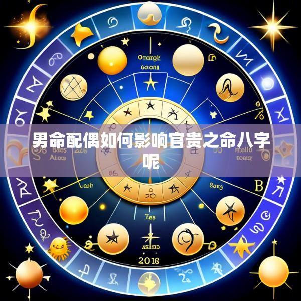 男命配偶如何影响官贵之命八字呢