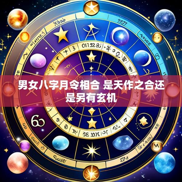 男女八字月令相合 是天作之合还是另有玄机