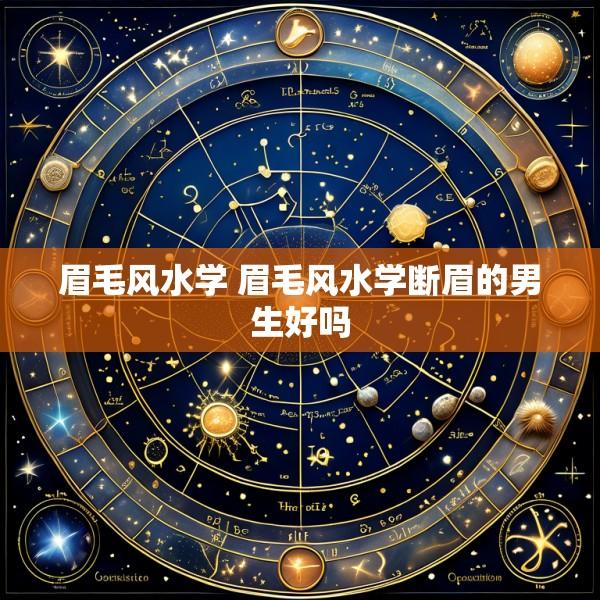 眉毛风水学 眉毛风水学断眉的男生好吗
