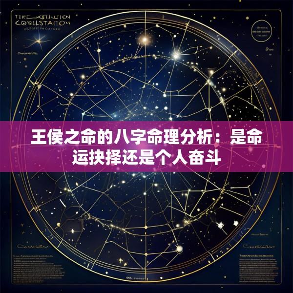 王侯之命的八字命理分析：是命运抉择还是个人奋斗