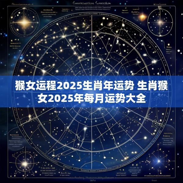 猴女运程2025生肖年运势 生肖猴女2025年每月运势大全