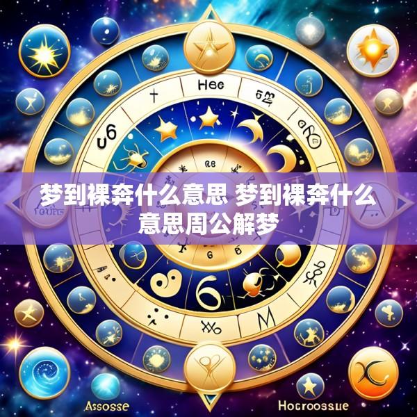 梦到裸奔什么意思 梦到裸奔什么意思周公解梦