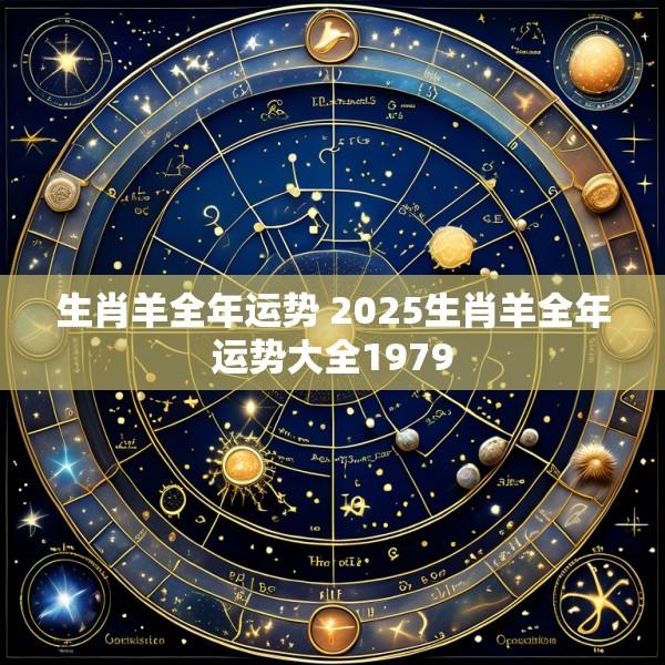 生肖羊全年运势 2025生肖羊全年运势大全1979