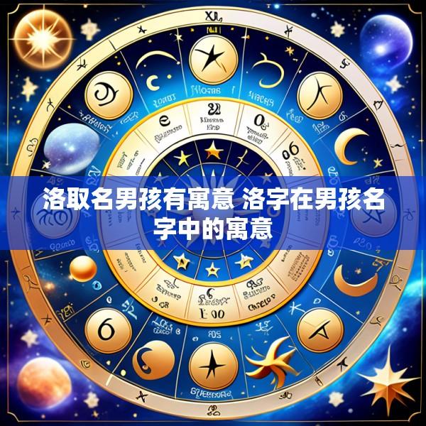 洛取名男孩有寓意 洛字在男孩名字中的寓意