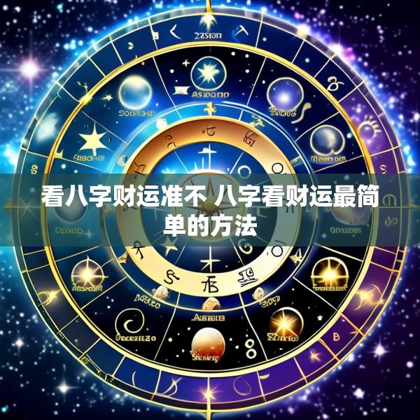 看八字财运准不 八字看财运最简单的方法