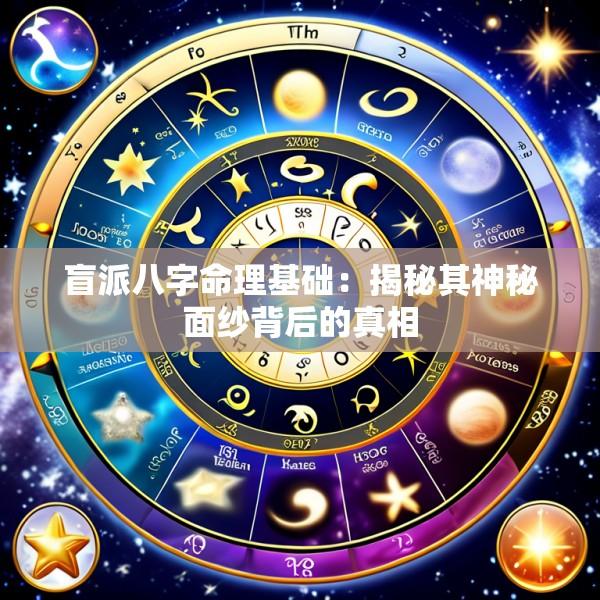 盲派八字命理基础：揭秘其神秘面纱背后的真相