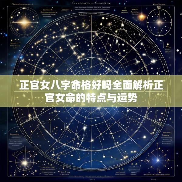 正官女八字命格好吗全面解析正官女命的特点与运势