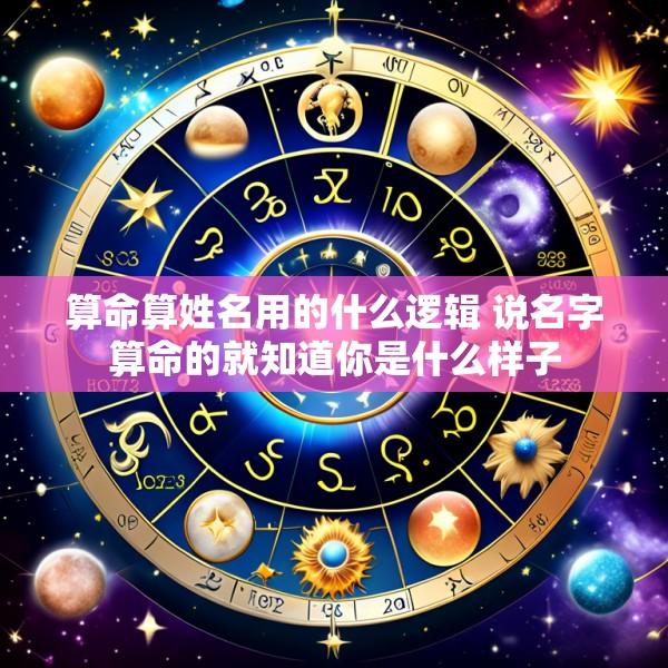 算命算姓名用的什么逻辑 说名字算命的就知道你是什么样子