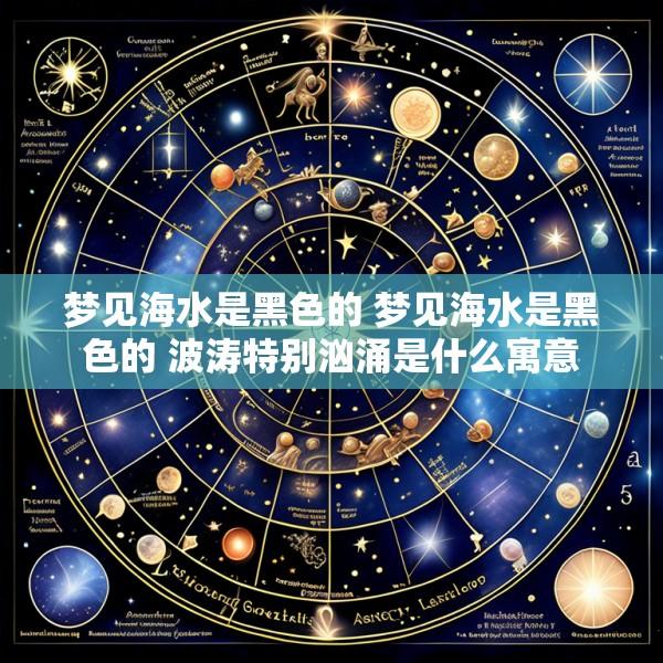 梦见海水是黑色的 梦见海水是黑色的 波涛特别汹涌是什么寓意