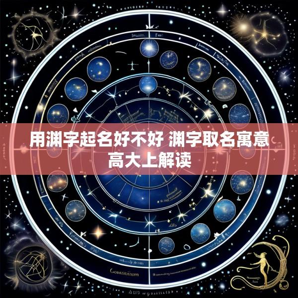 用渊字起名好不好 渊字取名寓意高大上解读