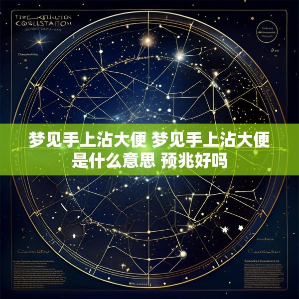 梦见手上沾大便 梦见手上沾大便是什么意思 预兆好吗