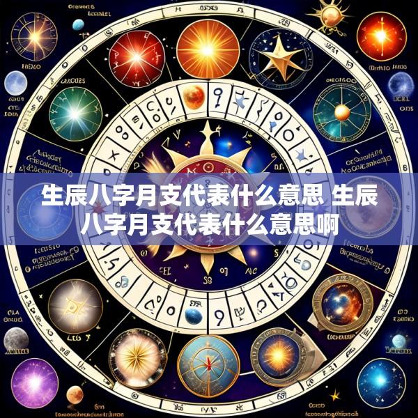 生辰八字月支代表什么意思 生辰八字月支代表什么意思啊