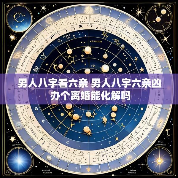 男人八字看六亲 男人八字六亲凶 办个离婚能化解吗