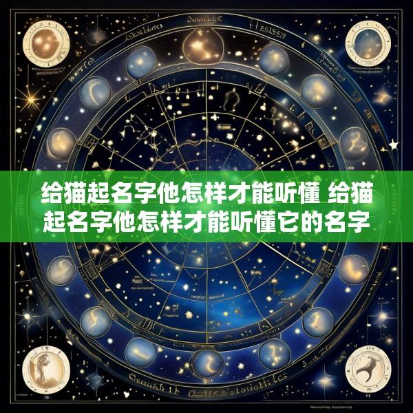 给猫起名字他怎样才能听懂 给猫起名字他怎样才能听懂它的名字