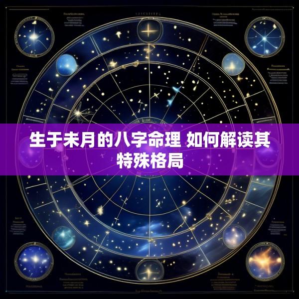 生于未月的八字命理 如何解读其特殊格局