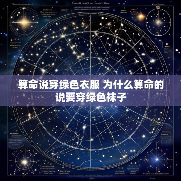 算命说穿绿色衣服 为什么算命的说要穿绿色袜子