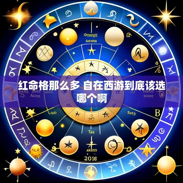 红命格那么多 自在西游到底该选哪个啊