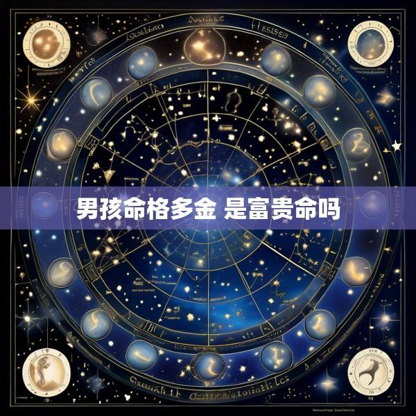 男孩命格多金 是富贵命吗