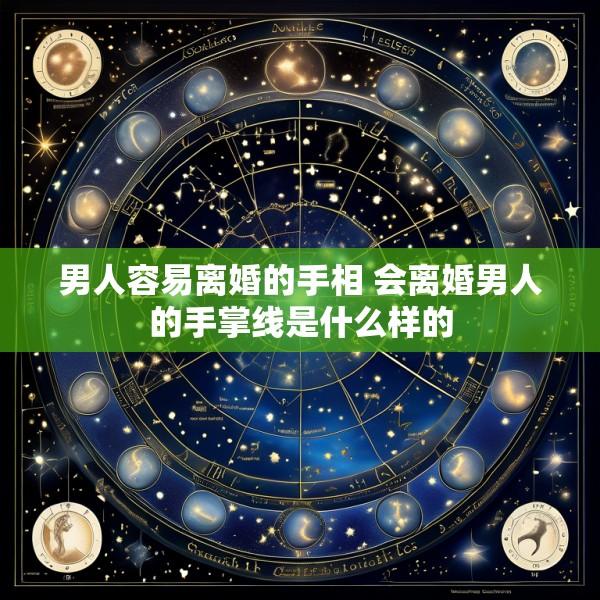 男人容易离婚的手相 会离婚男人的手掌线是什么样的