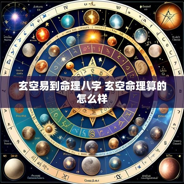 玄空易到命理八字 玄空命理算的怎么样