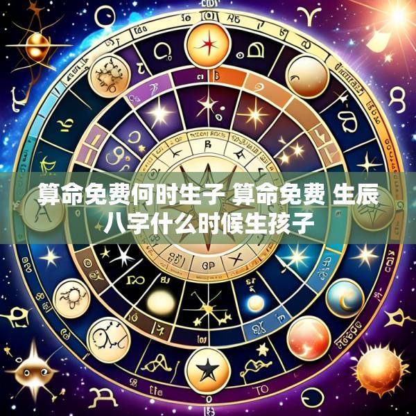 算命免费何时生子 算命免费 生辰八字什么时候生孩子